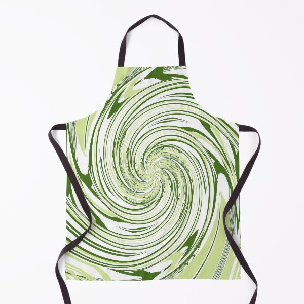 Item preview, unique decorative green and yellow swirl abstract pattern designed and sold by helkav.
