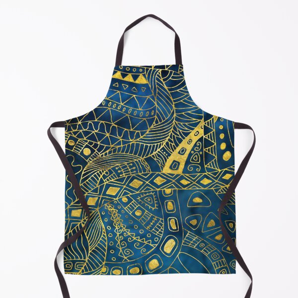 Item preview, Tribal  Watercolor and Gold Pattern designed and sold by k9printart.