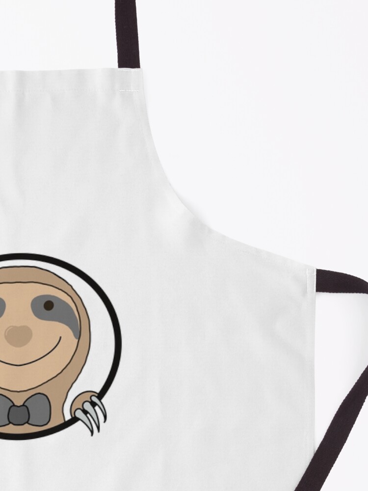 Alternate view of Happy sloth Apron