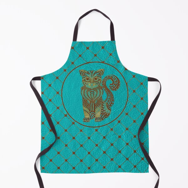 Item preview, Zentangle Cat Embossed on Faux Leather designed and sold by k9printart.