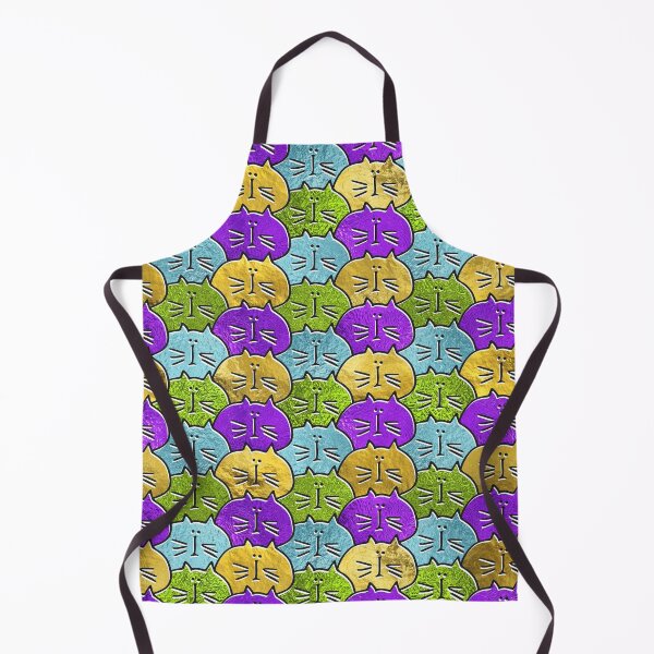 Item preview, Cute whimsical Glass and glitter Cat Pattern designed and sold by k9printart.