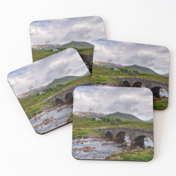 Item preview, Red Cuillin mountain range and Sligachan bridge designed and sold by Phillip Thornton.