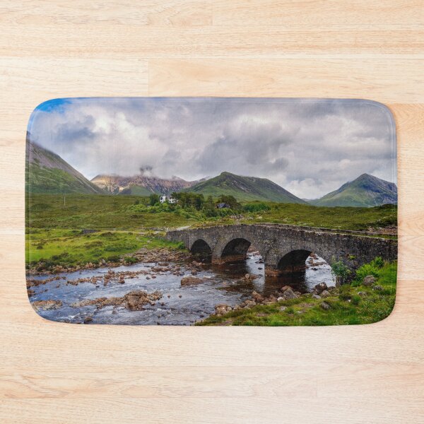 Item preview, Red Cuillin mountain range and Sligachan bridge designed and sold by Phillip Thornton.