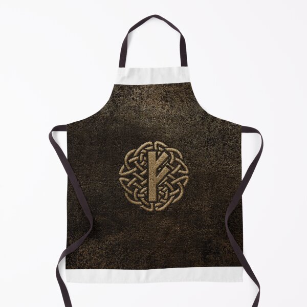 Item preview, Fehu Rune Ancient Metal Embossed  designed and sold by k9printart.