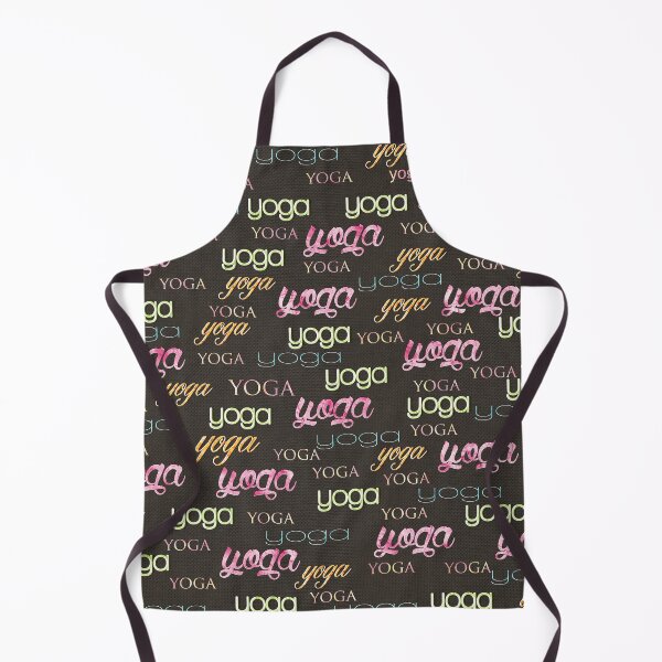 Item preview, Yoga Pattern Watercolor on dark cotton designed and sold by k9printart.
