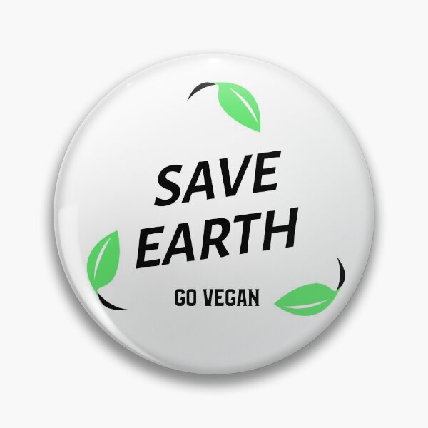 Item preview, Save Earth, Go Vegan designed and sold by azmndesigns.