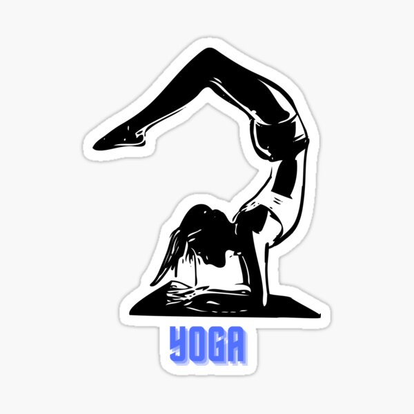 HANDSTAND - YOGASANA Sticker for Sale by vishal100ni