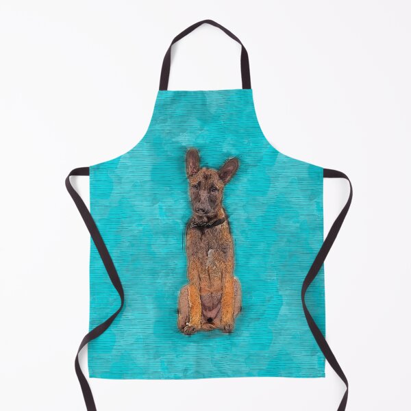 Item preview, Belgian Malinois Puppy Sketch - Mechelaar designed and sold by k9printart.