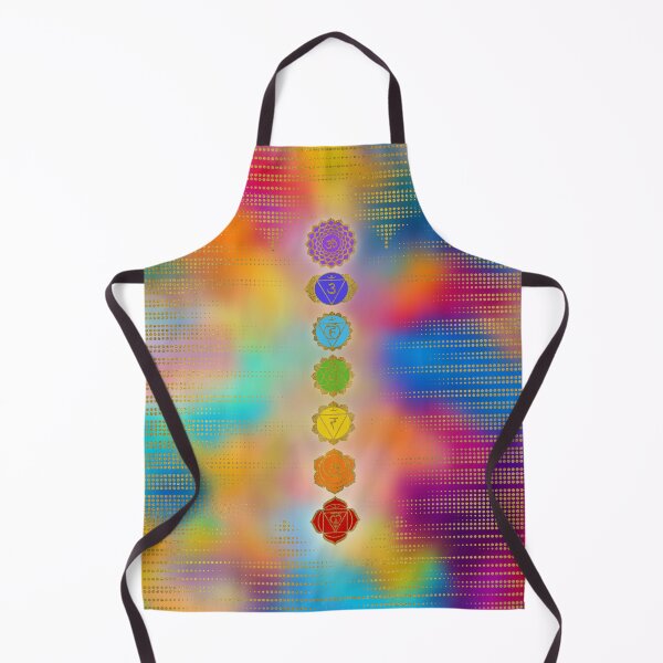 Item preview, Colorful Golden Chakras composition designed and sold by k9printart.