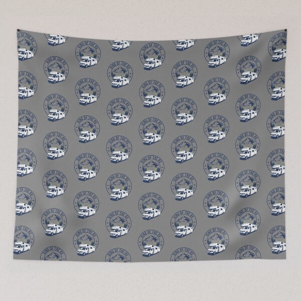 Item preview, King of the RV, RV truck, vacation, Funny Camping Design designed and sold by HEJAshirts.
