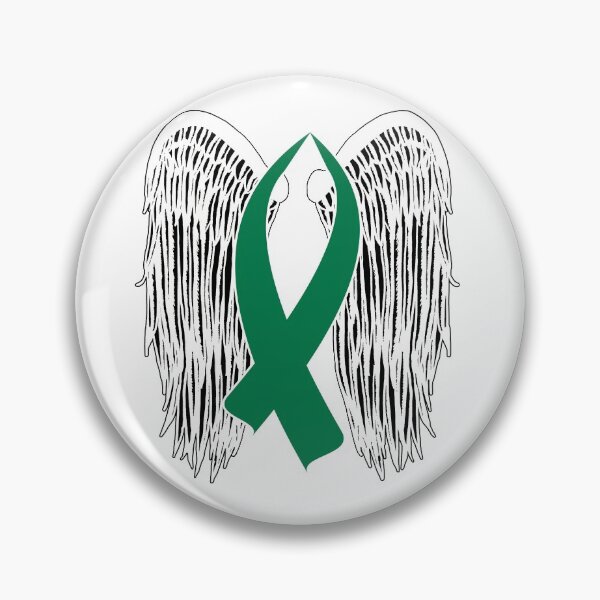 Item preview, Winged Awareness Ribbon (Green) designed and sold by blakcirclegirl.