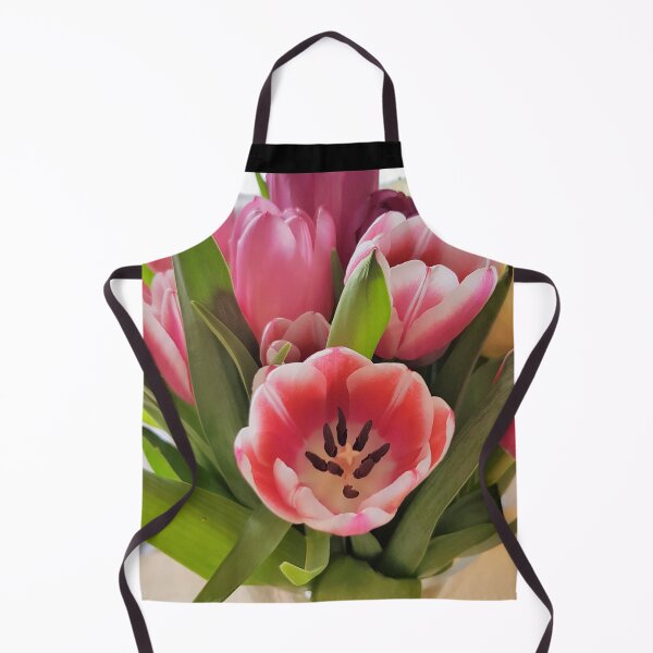 Item preview, Tulips are better than one 8 - a bouquet of pink and green designed and sold by ellenhenry.