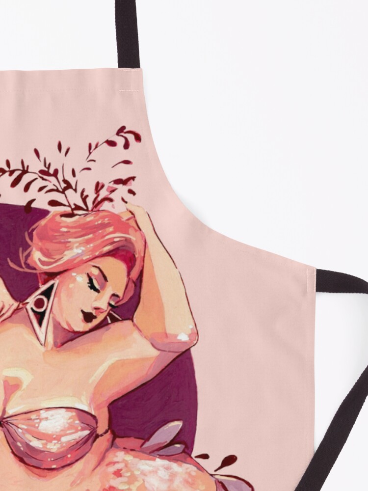 Alternate view of Because every-body can be a mermaid Apron