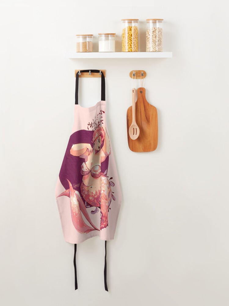 Alternate view of Because every-body can be a mermaid Apron