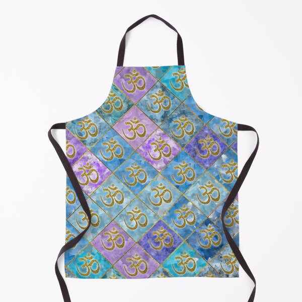 Item preview, Golden OM symbol on Pastel Watercolor pattern designed and sold by k9printart.
