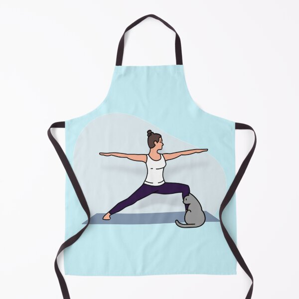 Item preview, YOGA WITH CAT Warrior Pose designed and sold by Trio's Stuff.