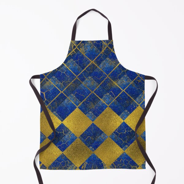 Item preview, Lapis Lazuli and gold pattern designed and sold by k9printart.