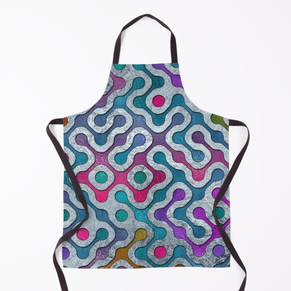 Item preview, Golorful Frosted Stained Glass Geometric Pattern designed and sold by k9printart.