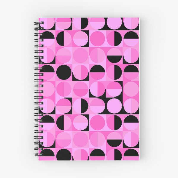 Artikelvorschau, Rosa & schwarze Retro Quadrate & Kreise entworfen und verkauft von weirdAffect.