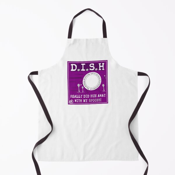 Item preview, Spoonie Species: "DISH ran away with SPOONS" (purple) designed and sold by spoonie-species.