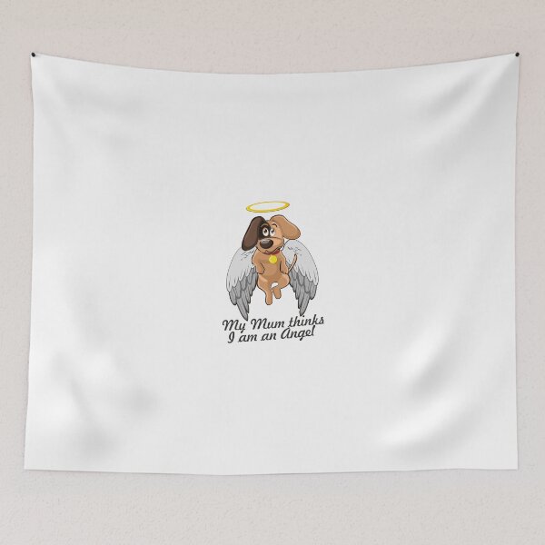 Item preview,  Poochie Pooch flying Like an angel designed and sold by PoochiePooch.