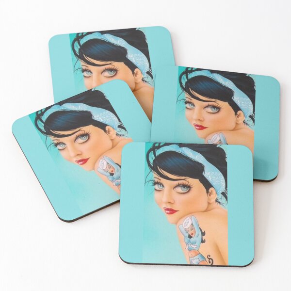 Item preview, The girl with a tattoo in blue designed and sold by kamikrison.