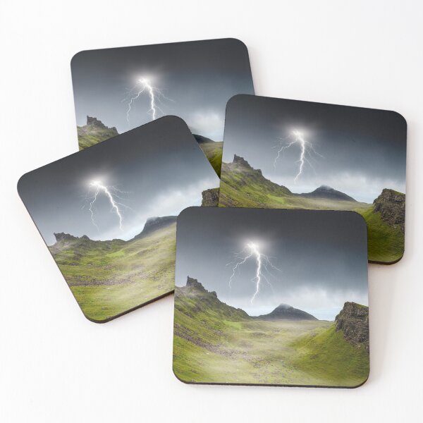 Item preview, Lightning strikes over the Quiraing, Isle of Skye. designed and sold by Phillip Thornton.