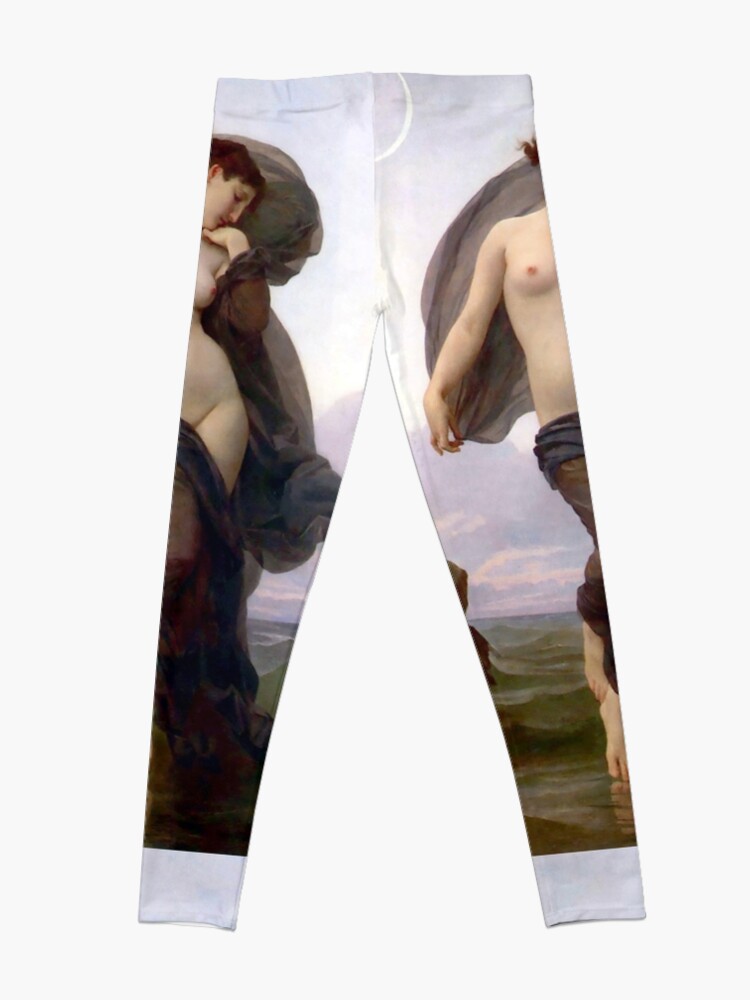 Alternate view of Evening Mood painting by William-Adolphe Bouguereau Leggings