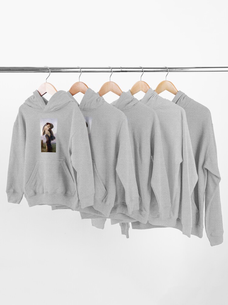 Alternate view of Evening Mood painting by William-Adolphe Bouguereau Kids Pullover Hoodie