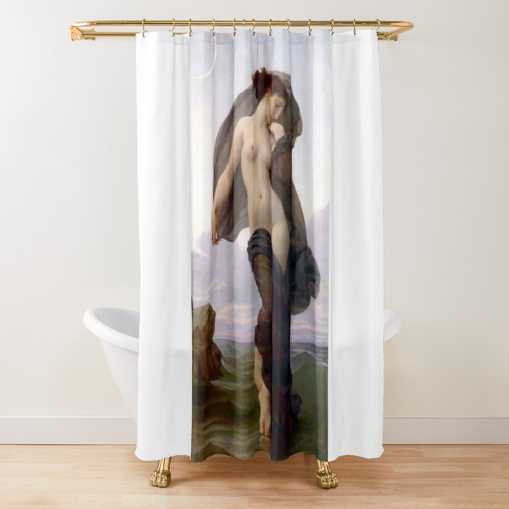 Evening Mood Painting, ur,shower_curtain_closed,square