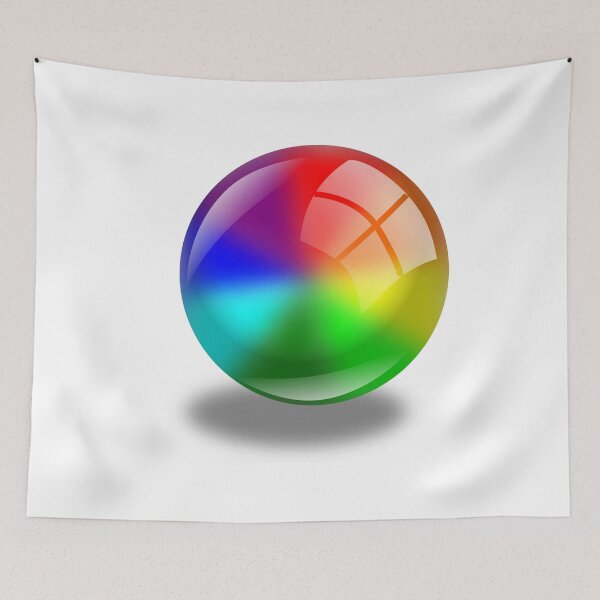Item preview, Shiny Rainbow Marble designed and sold by Designs By Creation.