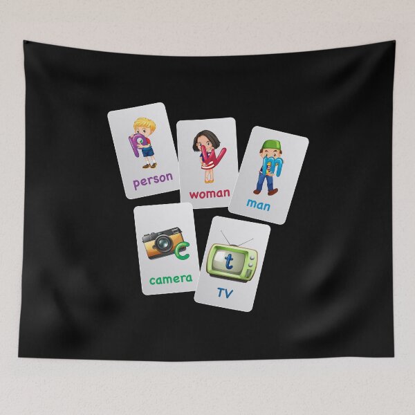 Item preview, Person Woman Man Camera TV flash cards designed and sold by w1ckerman.