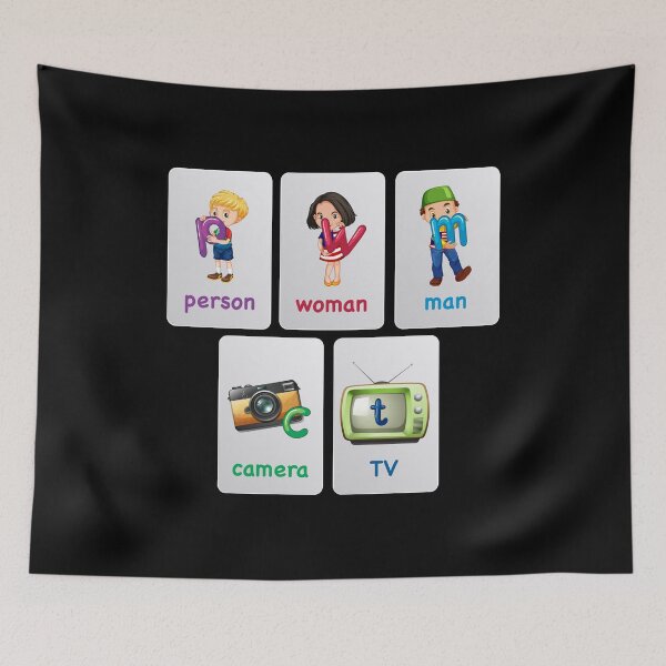 Item preview, Person Woman Man Camera TV flash cards designed and sold by w1ckerman.