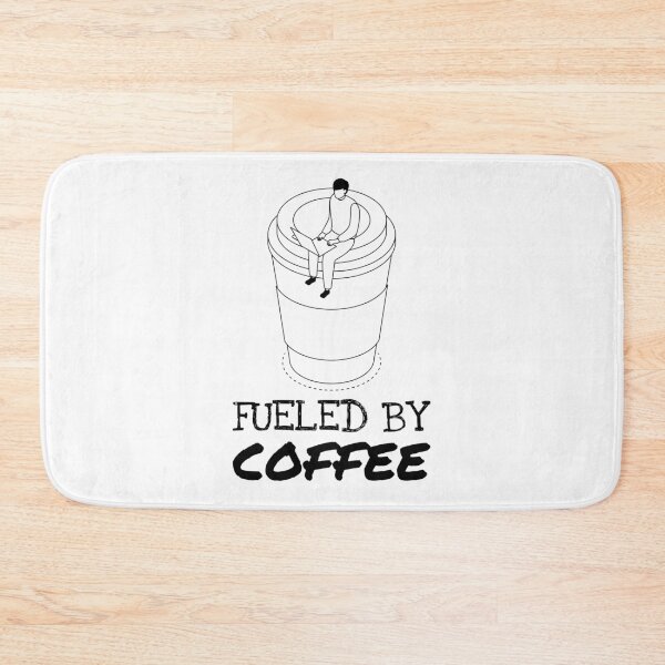 Item preview, Fueled By Coffee Laptop Work Meme Black designed and sold by javes93.