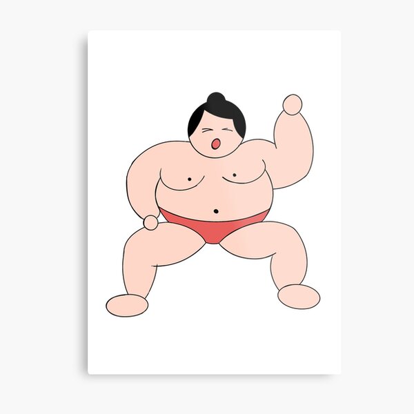 Decoracion Cartoon Sumo Wrestler Redbubble