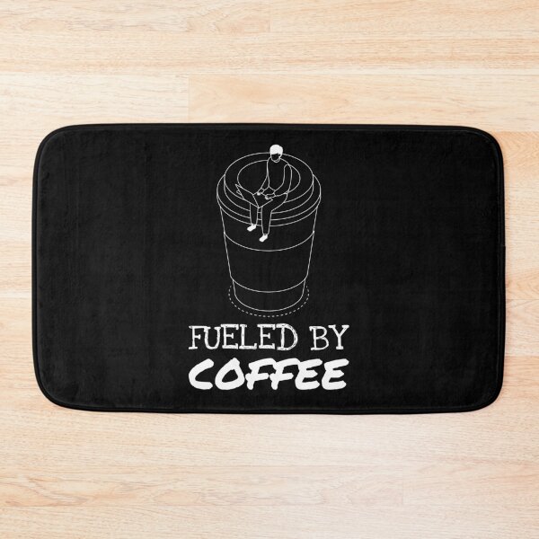 Item preview, Fueled By Coffee Laptop Work Meme White designed and sold by javes93.