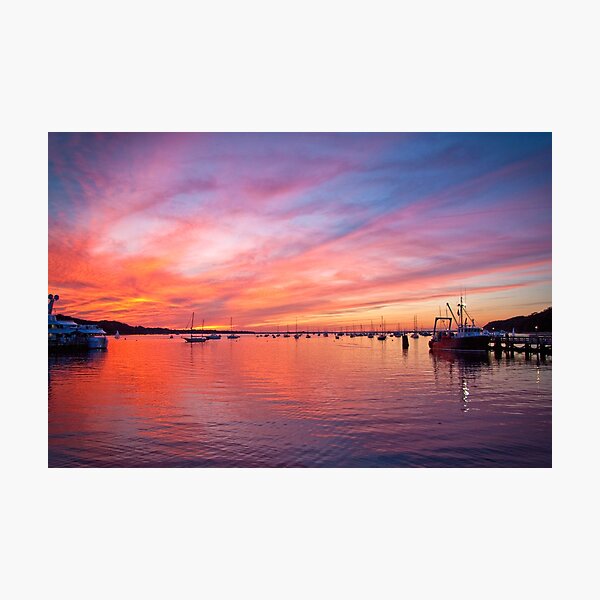 Item preview, Painted Skies over Port Jefferson Harbor Long Island NY designed and sold by Jay Morena.
