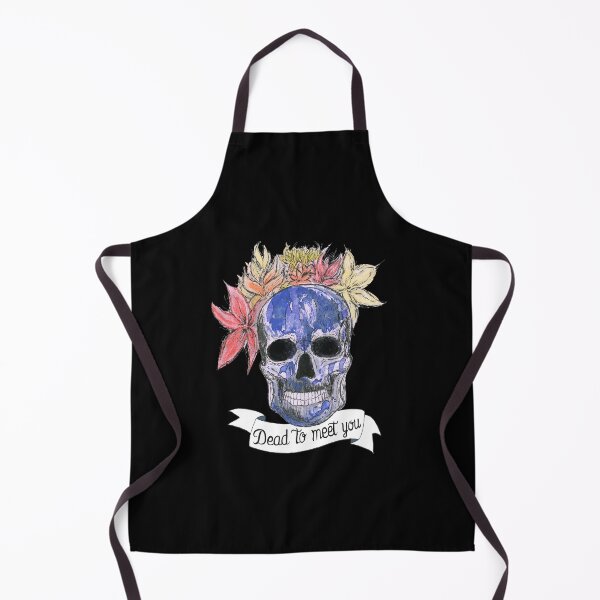 Item preview, Blue skull with flowers designed and sold by Laxenie.