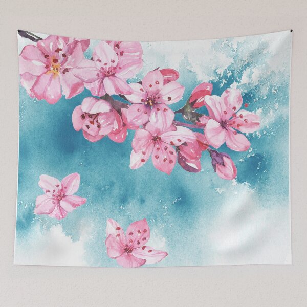 Aperçu de l'œuvre Motifs floraux pastel aquarelle inachevés créée et vendue par Memituss.