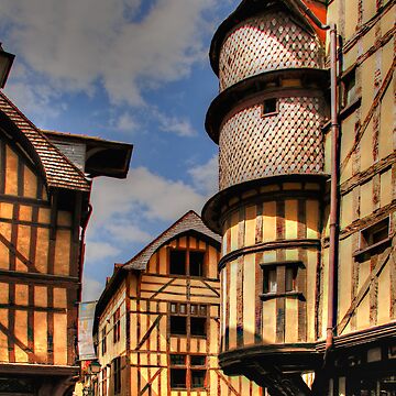 Artwork thumbnail, Medieval City, Troyes, France by MaluC