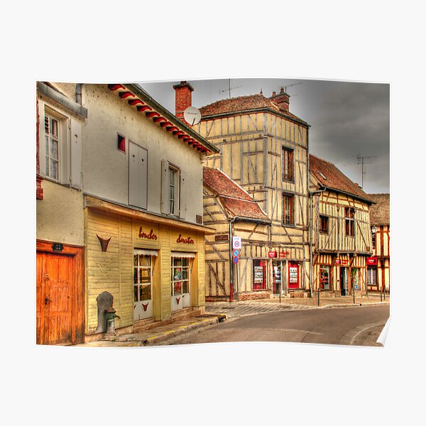 Street in Troyes France Poster