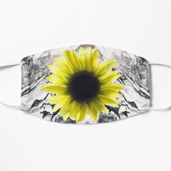 Marble and Sun Flower Flat Mask