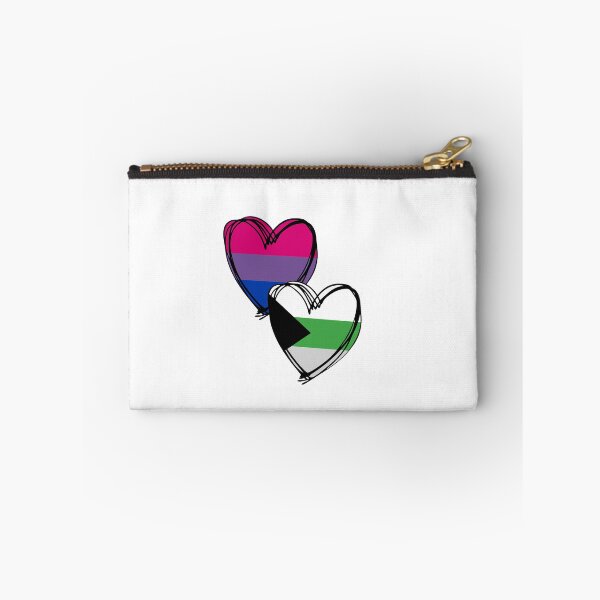 Item preview, Demiromantic and Bisexual heart designed and sold by be-proud.