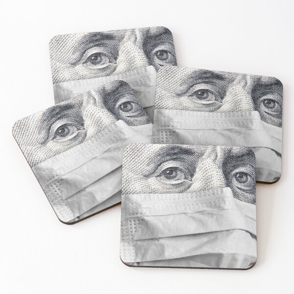 Item preview, Funny Humor Benjamin Franklin Wears Medical Mask designed and sold by belmahdy.