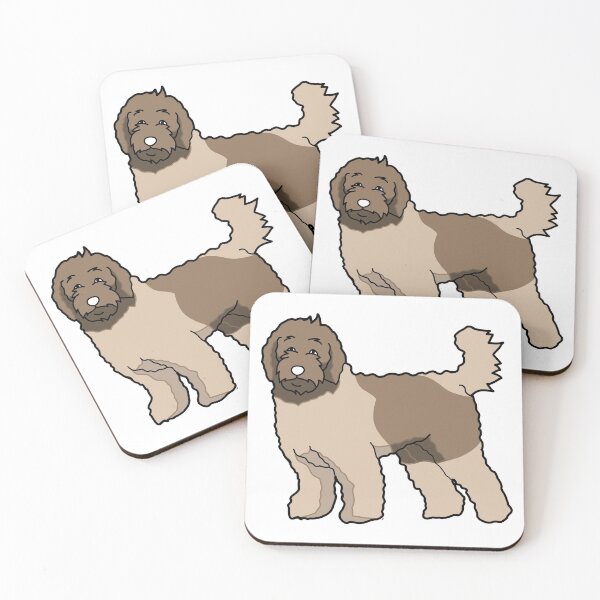 Item preview, Labradoodle Cartoon (Brown and Cream) designed and sold by DoodlesByNat.