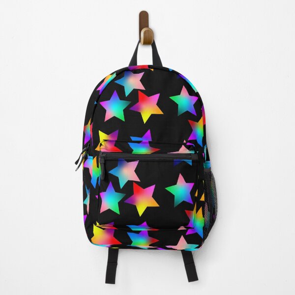 Vista previa del artículo con la obra «Patrón de estrella del arco iris, estrellas coloridas», diseñado y vendido por CreaVisArt.