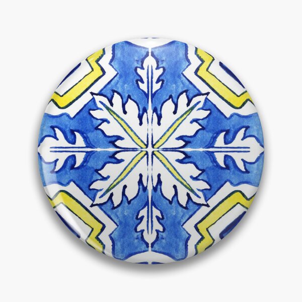 Item preview, Azulejo Portuguese Tile Watercolor Artwork 14 designed and sold by ilonitta.