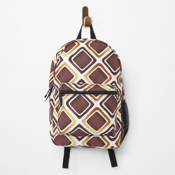 Item preview, Geometric Squares Pattern - Brown and Gold designed and sold by illocharm.