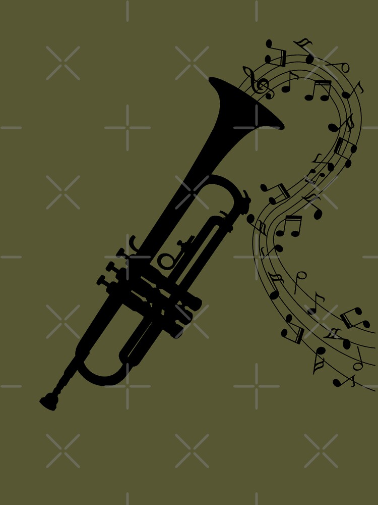 Trumpet notes, music, music notes, trumpet, HD phone wallpaper