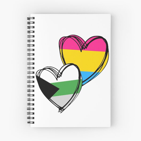 Item preview, Demiromantic and Pansexual Heart designed and sold by be-proud.